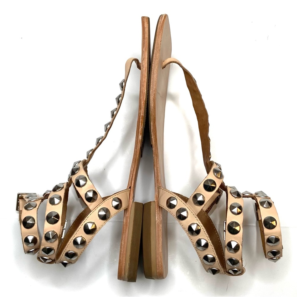JEFFREY CAMPBELL Silver Studded Leather Gladiator Sandal - Picture 9 of 16
